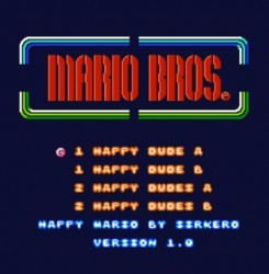 Happy Mario (Mario Bros Hack) Rom